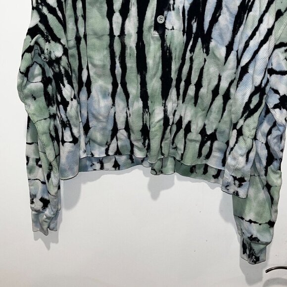 Daydreamer For Free People Tie-Dye Button-Up Long Sleeve Top Women size Medium - Picture 3 of 9